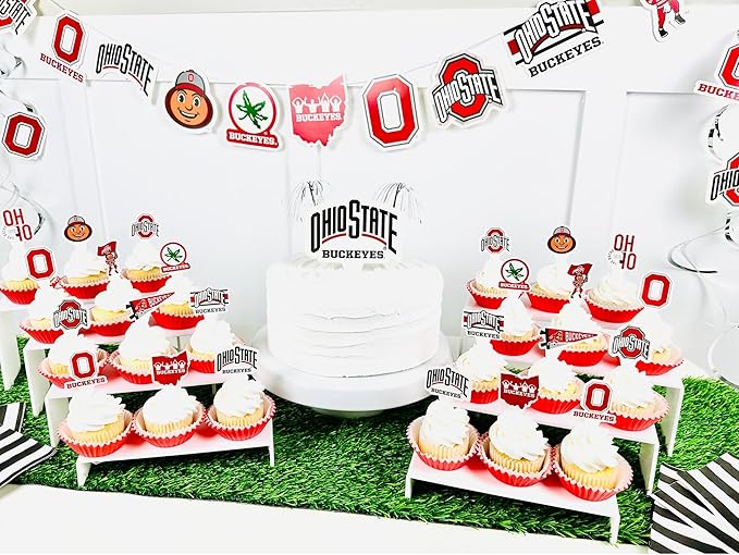 Ohio State Party Supplies for OSU Football, Birthday Gift, Graduation