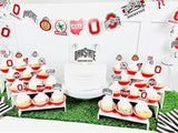 Ohio State Party Supplies for OSU Football, Birthday Gift, Graduation