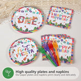 96Pcs First Fiesta Birthday Decorations Mexican Fiesta 1st Birthday
