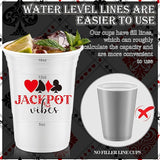 48 Pcs Casino Night Party Supplies Bulk 16 oz Casino Night Party
