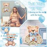 63 Pcs Bear Baby Shower Guest Book Alternatives Set Baby Shower