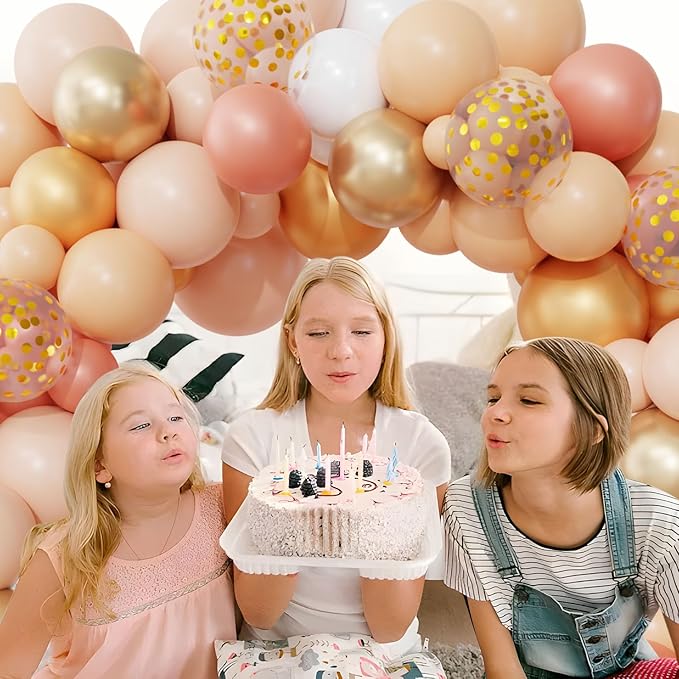 Ouddy Party Blush Balloons Arch Garland Kit, Different Sizes 12 10