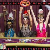 36 Pcs Casino Night Party Supplies 12 Beaded Necklaces 12 Hat
