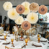 SUNBEAUTY Brown Party Decorations Boho Wedding Party Decor Brown
