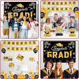 Graduation Decorations 2026 Set - Gold Themed Congrats Grad Banner,
