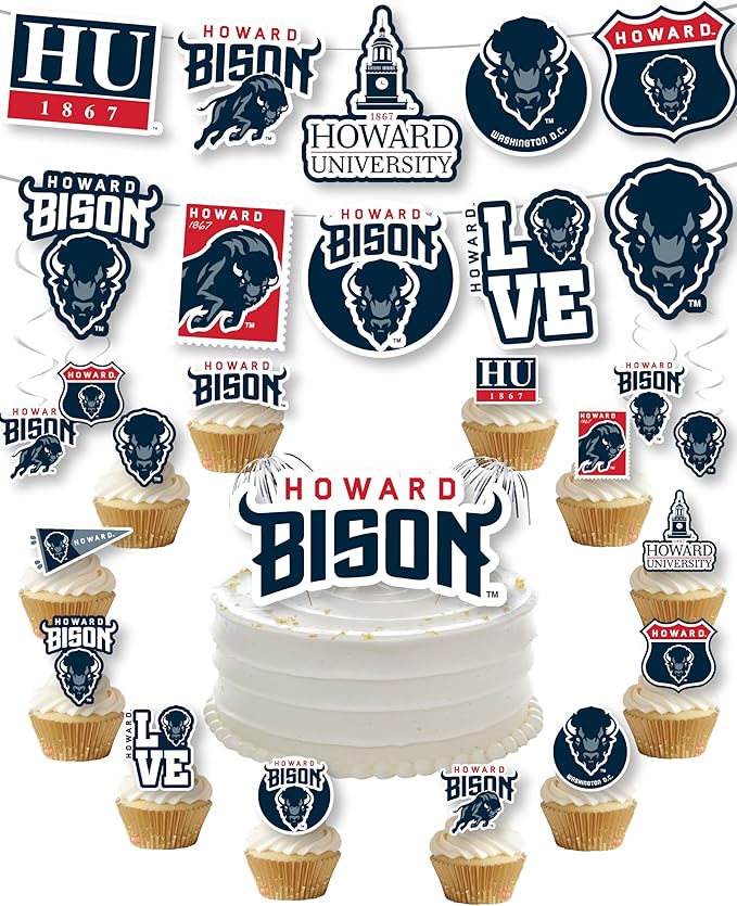 Howard University Party Supplies for Football, Birthday Gift, HU