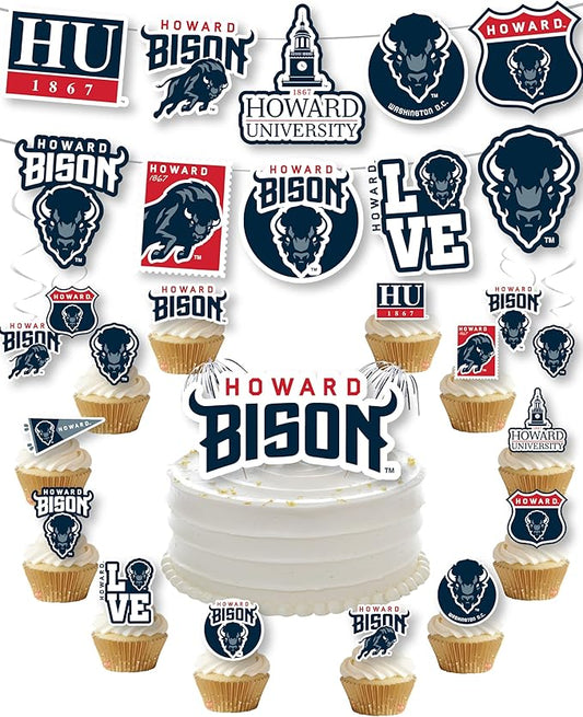 Howard University Party Supplies for Football, Birthday Gift, HU