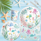 Under The Sea Party Decorations Tableware For Ocean Theme Birthday
