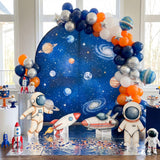 4 Pcs Large 30" Astronaut Cardboard Cutouts, Space Birthday