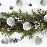 Velvet Ornaments for Christmas Tree Decorations - Sage Green Xmas