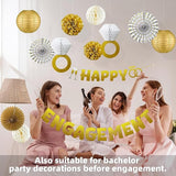 Engagement Party Decorations Set Includes Gold Glitter Happy