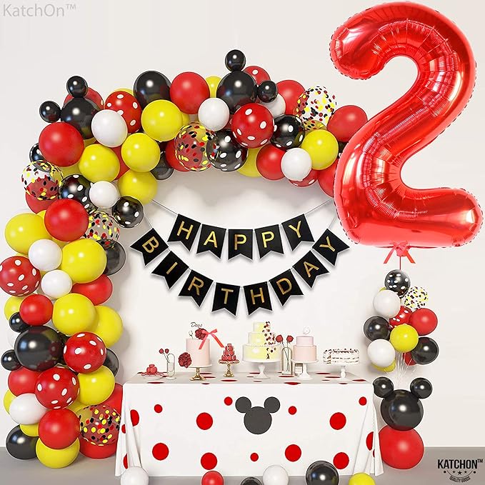 KatchOn, Giant Red Number 2 Balloon - 40 Inch | Mylar Foil 2nd Number