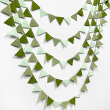 Olive Green Party Decorations Gradient Sage Green Felt Hanging