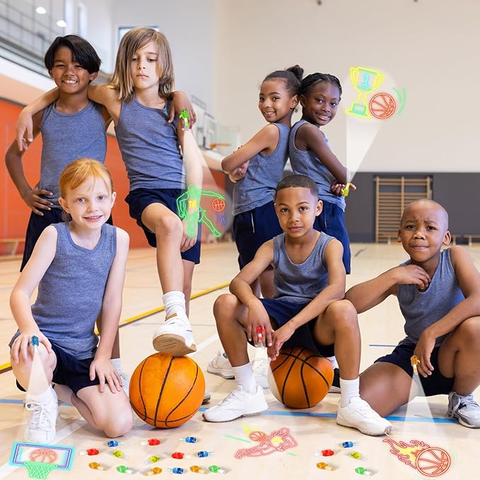 36Pcs Basketball Themed LED Finger Lights Basketball Party Favors