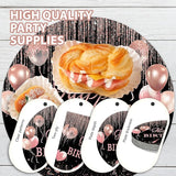 96 Pcs Rose Gold Birthday Decorations for Women Pink and Black