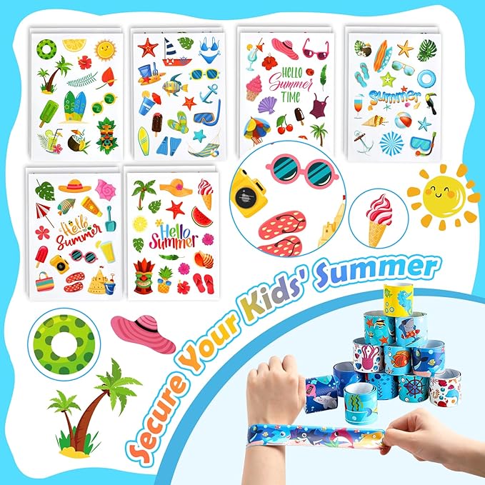INNOCHEER Pool Party Favors Beach Party Favors for Kids 3-4-5-8-12, 96