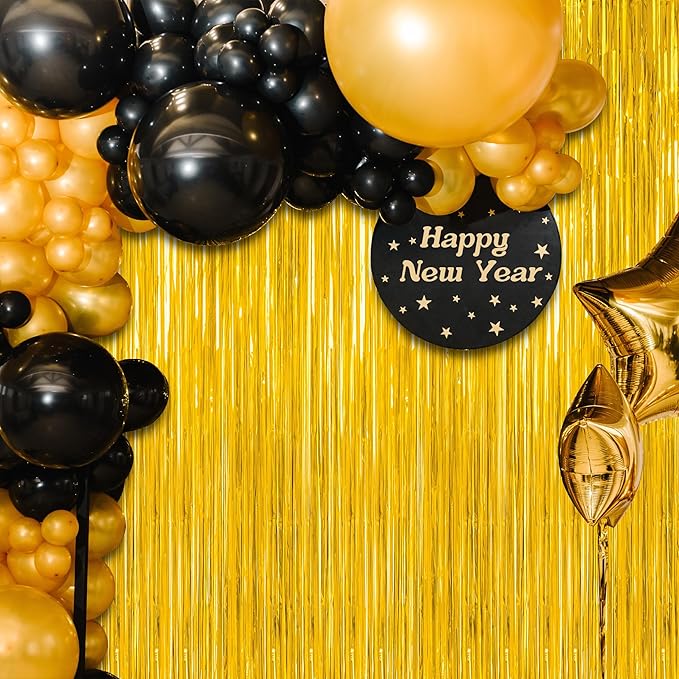 4 Pack 2026 Graduation Party Decorations, 3.28 x 7.05 Feet Gold Grad