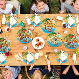 120 Pcs Summer Party Paper Plates Disposable Round Paper Plate