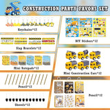 96pcs Construction Birthday Party Supplies Construction Party Favors