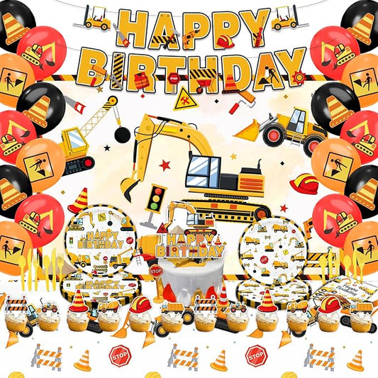 Construction Birthday Decorations Excavator Party Decorations