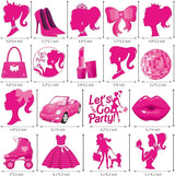 Hot Pink Girl Party Hanging Swirls Pink Party Swirl Ceilings Pink