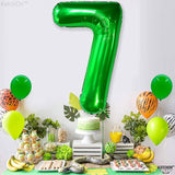 KatchOn, Giant Dark Green Number 7 Balloon - 40 Inch | 7th Birthday