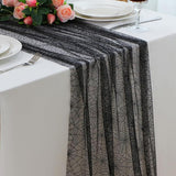 Snowkingdom Halloween Table Runner, 10 FT Black Spider Web Runners