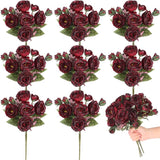 8 Bundles Artificial Peonies Flowers Boho Faux Flowers Arrangements #1