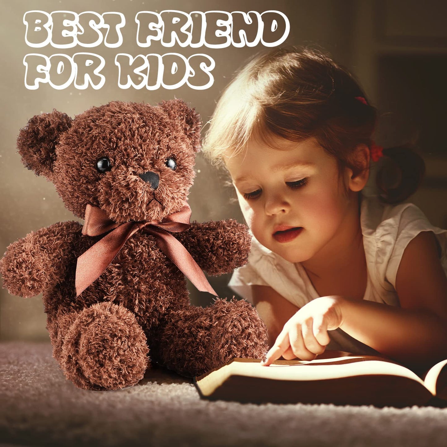 HyDren 5 Pcs Bears Stuffed Animal Soft Plush Toys Valentine 12 Inches