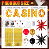 Casino Theme Party Decorations Casino Red Black Gold Balloon Garland