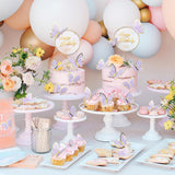 21 Pieces Butterfly Cake Toppers With Happy Birthday Cake Toppers 3D