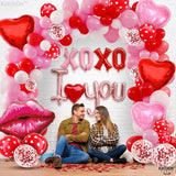 Huge Valentines Day Balloon Arch Kit 30 Inch Pack of 112 including
