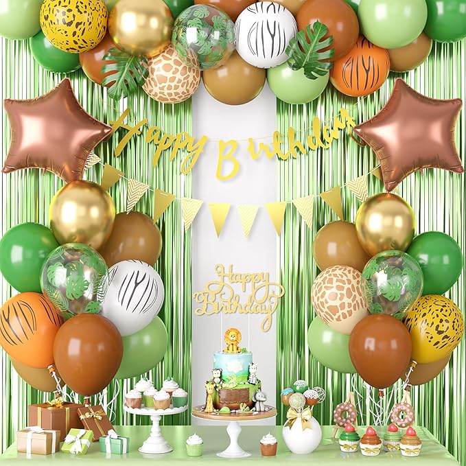 Jungle Safari Birthday Decorations Safari Theme Party Supplies with