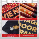 4 Pcs Movie Night Porch Sign Banner VIP Door Entrance Door Cover