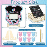 63 Pcs Gender Reveal Baby Shower Guest Book Alternatives Set Baby