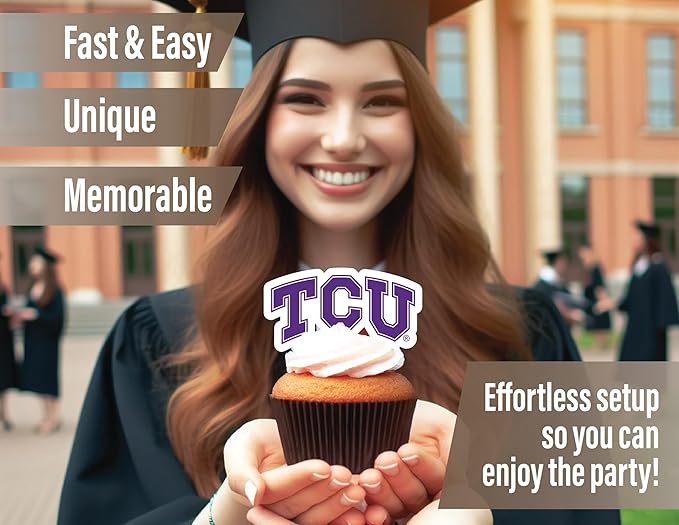 TCU Party Supplies for Football, Birthday Gift, Graduation Party