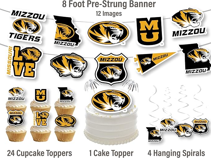 Missouri Party Supplies for Football, Birthday Gift, Graduation Party