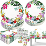 121 PCS Luau Hawaiian Party Decorations Aloha Tropical Party