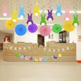 Easter Bunny Party Decorations Set for Home Happy Easter Banner