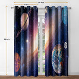 Jekeno Galaxy Planet Blackout Curtains Outer Space Universe Nebula
