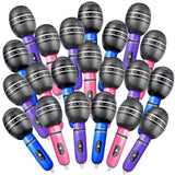 Sumind 30 Pcs Inflatable Microphones 9.4 Inch Blow up Plastic Fake