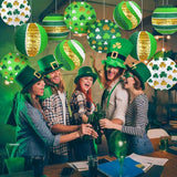 St Patricks Day Decorations Paper Lanterns 8 Round Hanging Green