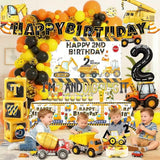 Construction 2nd Birthday Party Supplies Boy Dump Truck Digger Zone