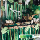 PartyWoo Green Crepe Paper Streamers 10 Rolls 820 ft Pack of Gold and