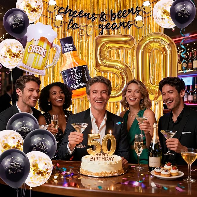 50th Birthday Decorations Cheers to 50 Years Party Decorations for