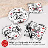 96Pcs Valentine's Day Party Supplies Romantic Gothic Heart Love