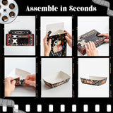 48PCS Movie Night Party Supplies 24 Snack Boxes 12 Food Trays 12