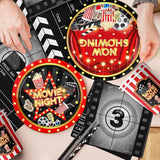 Movie Night Supplies Drive In Movie Party Tableware Set Include Now