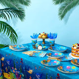 171 Pcs Under the Sea Party Supplies Ocean Sea Party Tableware Set
