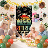 Retirement Decorations for Men Women Colorful Vintage